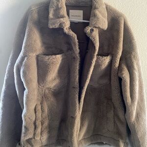 Tan Faux Fur Jacket
